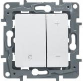  - Legrand Etika Бел Светорегулятор нажимной, 400Вт 672218