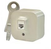  - Legrand Quteo Беж Розетка RJ11 (782244)