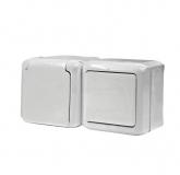  - Legrand Quteo Бел Блок Выключатель 1-кл+роз с/з с шт IP44 (782318)