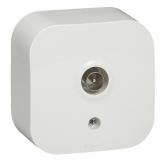  - Legrand Quteo Бел Розетка TV (782215)
