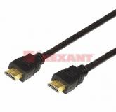  - REXANT Шнур HDMI-HDMI gold 3М с фильтрами (17-6205)
