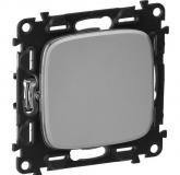  - Legrand Valena ALLURE DIY Алюминий переключатель 1-клавишный 10А 250В (752906)