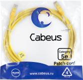  - Cabeus PC-UTP-RJ45-Cat.5e-3m-YL-LSZH