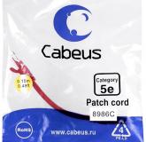  - Cabeus PC-UTP-RJ45-Cat.5e-0.15m-RD