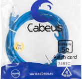  - Cabeus PC-UTP-RJ45-Cat.5e-2m-BL-LSZH