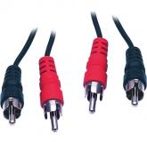  - REXANT Шнур 2 RCA - 2 RCA, длина 1,5 метра, черный (17-0103)