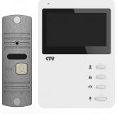  - CTV-DP1400N (Белый монитор + панель серебро)