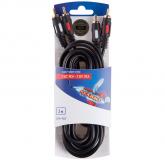  - Шнур 2RCA - 2RCA, 3м, Gold REXANT (06-3044)