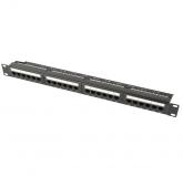  - Ripo Патч-панель 19",1U, 24 порта, Cat.6A (КлассEA), 500МГц, RJ45/8P8C, Dual IDC, с организатором